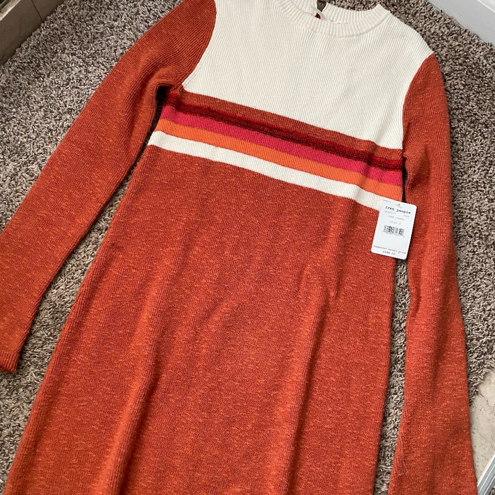Free People Colorblock Swit Mini Dress - Picture 4 of 4
